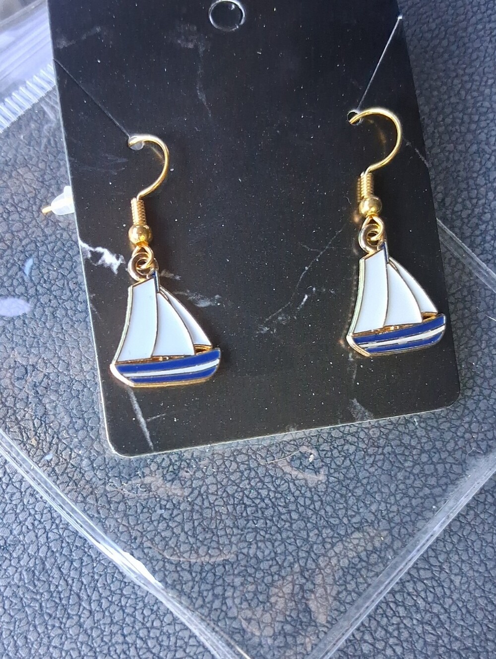 $8 Each Or Bundle5/$20 Gold-Tone Sailboat Dangle Earrings